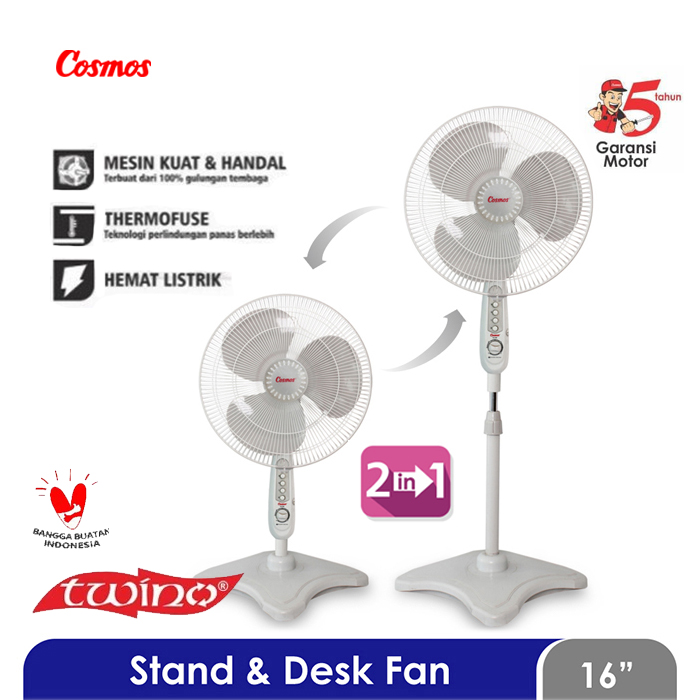 Cosmos Stand & Desk Fan 16" - 16STB | 16-STB